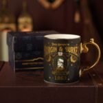 Harry Potter Alumni Collectable Black & Gold Ceramic Mug – Borgin & Burkes - Image 7