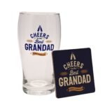 Widdop "Cheers To The Best Grandad" Well Crafted Pint Glass & Coaster Set - Image 2
