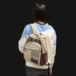 Ancient Wisdom Hemp & Cotton Zig Zag Zips Style Small Backpack - Image 2