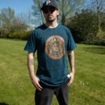 Nomad Sari Unisex Stonewashed Blue Stay Wild Moon Child Cotton T-Shirt (Large) - Image 2