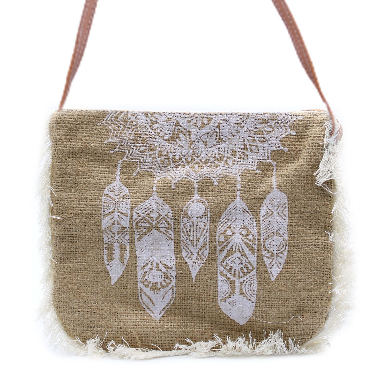 bG9jYWw6Ly9tZWRpYS85Ry8wQy82MFIzMEMxRzZSUjMwQzlHLzE5NmU5YTZhLmpwZWc.jpg Fab Fringe Bag - Dream Catcher Print - Image 1