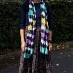 Ancient Wisdom Multi Stripes Design Boho Java Art Stole/Scarf (62 x 200cm) - Image 5