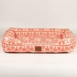 PAW Lucky Elephant Design Red & Cream Pet Bed (60 × 50 × 14cm) - Image 8