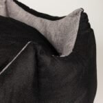 PAW Large Royal Crown Black & Grey Pet Bed (50 × 50 × 26cm) - Image 6
