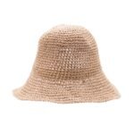 Nomad Sari Plain Rose Blush Floppy Straw Sun Hat - Image 5