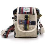 Ancient Wisdom Natural Hemp & Jhari Body-Cross Travel Bag (Assorted) - Image 6