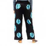 Nomad Sari Black & Blue Japanese Style Lounge Pants (Large) - Image 2
