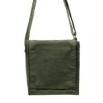 Ancient Wisdom Cotton Canvas Messenger Bag – Green