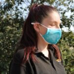 Reusable Fashion Face Covering - Blue Butterfly (Adult) - Image 2