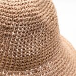 Nomad Sari Plain Rose Blush Floppy Straw Sun Hat - Image 2