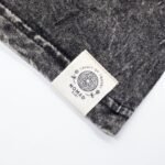 Nomad Sari Unisex Stonewashed Charcoal Compass of Life Cotton T-Shirt (XL) - Image 5