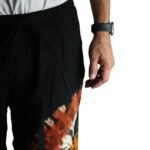 Ancient Wisdom Japanese Style Black, Chocolate & Orange Lounge Pants (Large) - Image 4