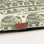 PAW Lucky Elephant Design Cream & Green Pet Bed (60 × 50 × 14cm) - Image 4