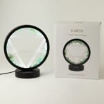 Ancient Wisdom Aventurine & Selenite Gemstone Halo Lamp - Earth - Image 2