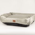 PAW Medium Khaki & Beige Pet Bed (70 × 60 × 15cm) - Image 3