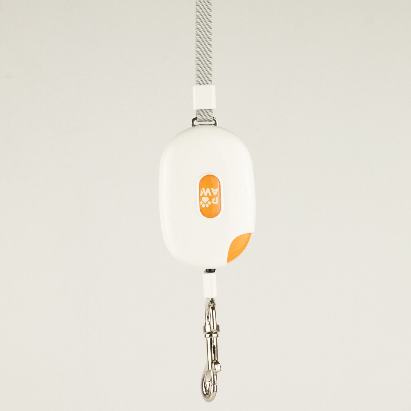 bG9jYWw6Ly9tZWRpYS85TS9HRS82MFIzMEMxSjZSVEtHRTlNLzU3ZjViMjY1LmpwZw.jpg PAW Pocket Pod Pet Leash (1.5M) - White & Orange - Image 1