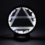 Ancient Wisdom Clear Quartz & Selenite Gemstone Halo Lamp - Air - Image 4