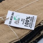 Ancient Wisdom Pure Soft Jute & Cotton Mesh Bag – Natural - Image 2