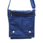 Ancient Wisdom Cotton Canvas Messenger Bag – Navy Blue - Image 2