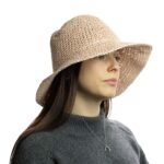 Nomad Sari Plain Rose Blush Floppy Straw Sun Hat - Image 7