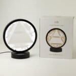 Ancient Wisdom Clear Quartz & Selenite Gemstone Halo Lamp - Air - Image 3