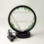 Ancient Wisdom Aventurine & Selenite Gemstone Halo Lamp - Earth - Image 6
