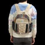 Ancient Wisdom Hemp & Cotton Rope & Pockets Style Small Backpack - Image 2