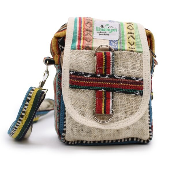 Ancient Wisdom Natural Hemp & Jhari Body-Cross Travel Bag (Assorted)