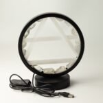 Ancient Wisdom Clear Quartz & Selenite Gemstone Halo Lamp - Air - Image 6