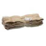 Ancient Wisdom Pure Soft Jute & Cotton Mesh Bag – Rose - Image 4