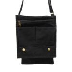 Ancient Wisdom Cotton Canvas Messenger Bag – Black - Image 2