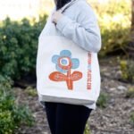 Ancient Wisdom Bright Flower Design Eco Cotton Bag (Assorted) - Image 5