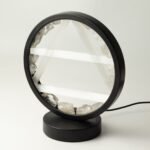 Ancient Wisdom Clear Quartz & Selenite Gemstone Halo Lamp - Air - Image 7