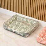 PAW Lucky Elephant Design Cream & Green Pet Bed (60 × 50 × 14cm) - Image 3