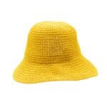 Nomad Sari Plain Yellow Floppy Straw Sun Hat - Image 7