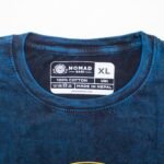 Nomad Sari Unisex Stonewashed Blue Stay Wild Moon Child Cotton T-Shirt (XL) - Image 2