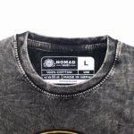 Nomad Sari Unisex Stonewashed Charcoal Rebel Cotton T-Shirt (Large) - Image 3