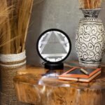 Ancient Wisdom Clear Quartz & Selenite Gemstone Halo Lamp - Air - Image 5