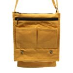 Ancient Wisdom Cotton Canvas Messenger Bag – Yellow - Image 2