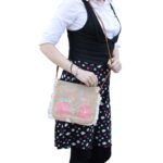 Ancient Wisdom Summer Pattern Embroidery Soft Jute Fab Fringe Bag - Image 5