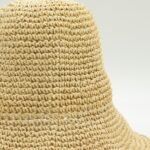 Nomad Sari Plain Natural Beige Floppy Straw Sun Hat - Image 3