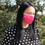 Ancient Wisdom Adult Reusable Fashion Face Covering – Pink Hearts Design - Image 2