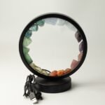 Ancient Wisdom 7 Chakra & 7 Gems Gemstone Halo Lamp - Image 6