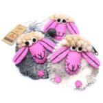 Natural Felt Zipper Pouches - Happy Sheep - Image 3