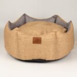 PAW Medium Royal Crown Sand & Grey Pet Bed (50 × 50 × 26cm) - Image 9