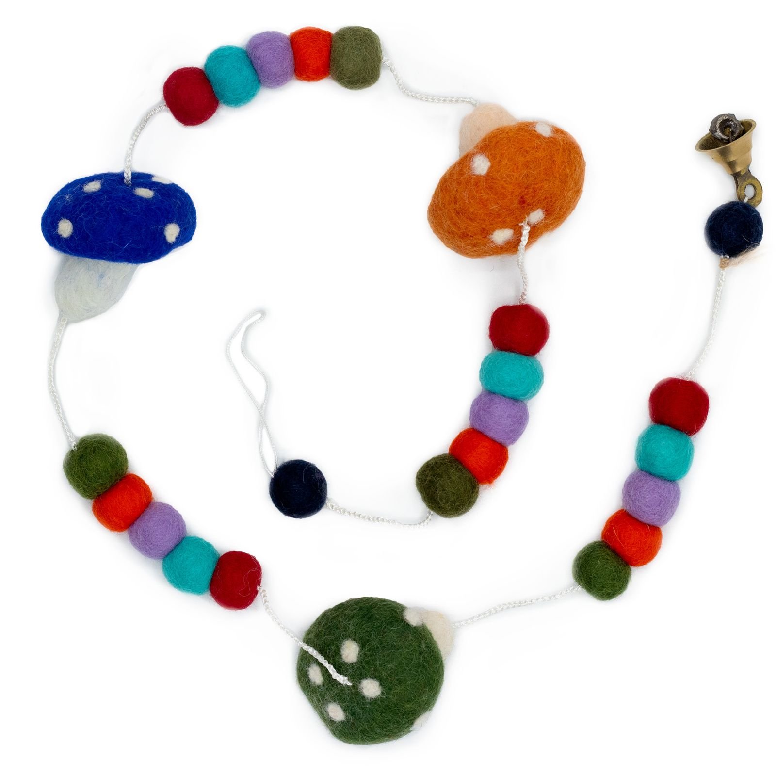bG9jYWw6Ly9tZWRpYS8xRy9KRC82MFIzMEMxRzZXVDNKRDFHLzJlMWIxYzcyLmpwZWc.jpg Ancient Wisdom Felt Mushrooms Wall Hanging (Random Colours) - Image 1