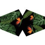 Ancient Wisdom Adult Reusable Fashion Face Covering – Green Jungle Design - Image 5