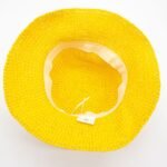 Nomad Sari Plain Yellow Floppy Straw Sun Hat - Image 4