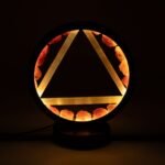 Ancient Wisdom Carnelian & Selenite Gemstone Halo Lamp - Fire - Image 4