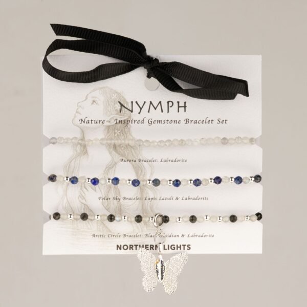 Ancient Wisdom Nymph Spirit Gemstone Bracelet Set - Northern Lights